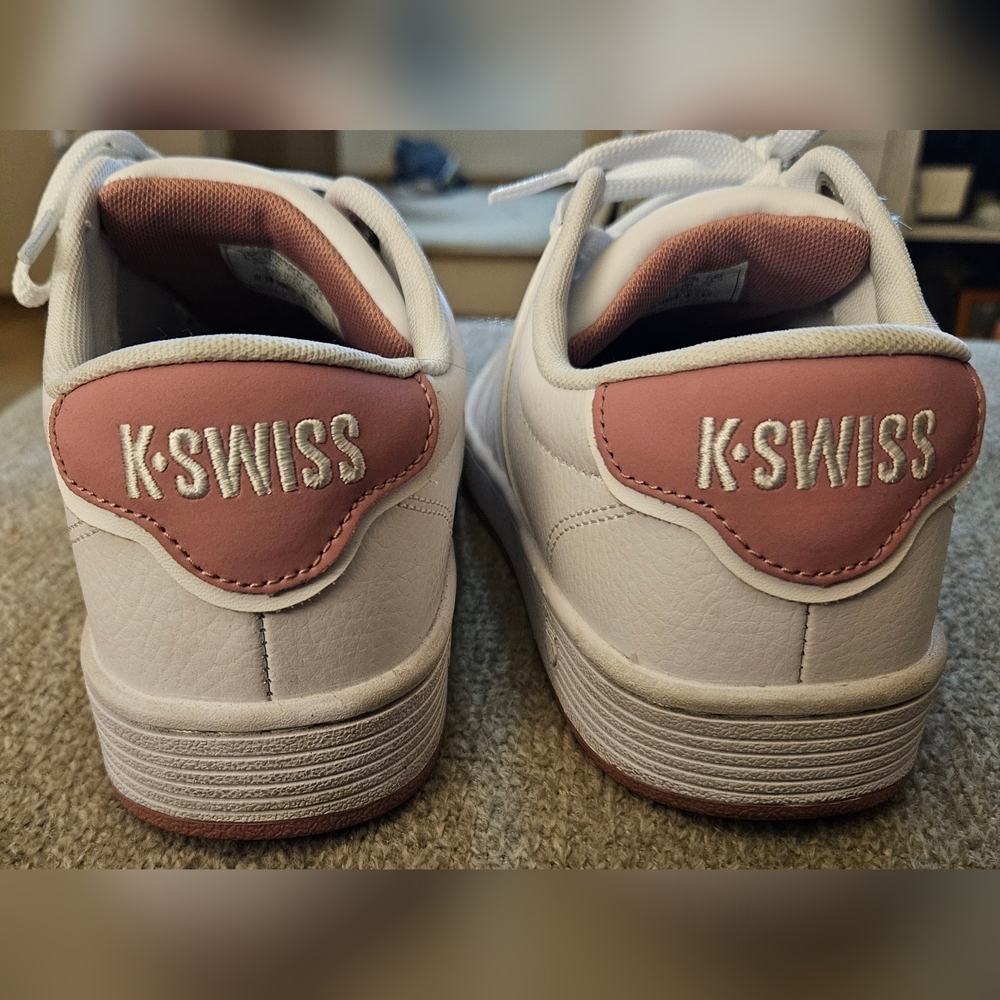 ✨️ K•Swiss White and Pink Tennis Sneakers - Picture 4 of 7